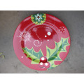 Haonai 2015 hot sale!beautiful ceramic christmas plates